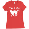 i am a cat lover Ladies Fitted T-Shirt