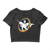 narwhal rainbow stormtrooper Crop Top