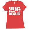 hug dealer love Ladies Fitted T-Shirt