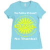 political the 80's 60's hippy anti capitalism Ladies Fitted T-Shirt