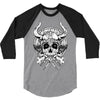 skull viking 3/4 Sleeve Shirt