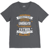 Super Cool Granddaughter Of A Freaking Awesome Father V-Neck Tee