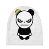 angry panda rainbow Baby Beanies