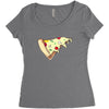 Pizza Slice Little Women's Triblend Scoop T-shirt