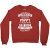 Super Cool Poppy Of A Freaking Awesome Grandson Crewneck Sweatshirt