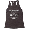 vater und sohn beste freunde Racerback Tank