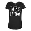 tats and cats Maternity Scoop Neck T-shirt