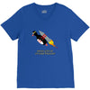 never give up poster V-Neck Tee