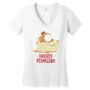 chicken permission Women's V-Neck T-Shirt