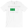 low battery introvert pun humor T-Shirt