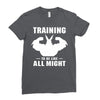 Training to be Like All Might Ladies Fitted T-Shirt