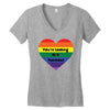 You're Looking At A Rainbow Women's V-Neck T-Shirt