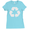recycle symbol Ladies Fitted T-Shirt