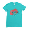Music Ladies Fitted T-Shirt