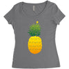 pineapple christmas tree Women's Triblend Scoop T-shirt