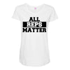 all reps matter Maternity Scoop Neck T-shirt