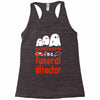 can't scare me halloween funeral direct Racerback Tank