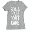 boat hair don't care Ladies Fitted T-Shirt