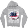 Veteran Don't Thank Me Thank My Brothers &amp; Sister Zipper Hoodie