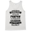Super Cool Pawpaw Of A Freaking Awesome Grandson Tank Top