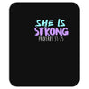 she is strong Mousepad