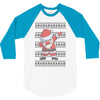 ugly santa dabbing 3/4 Sleeve Shirt