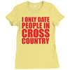 i only date people Ladies Fitted T-Shirt