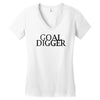 goal digger Women's V-Neck T-Shirt
