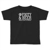 footy &amp; beer what else is there Toddler T-shirt