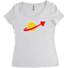 the spaceman logo Women's Triblend Scoop T-shirt