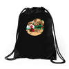 an amazing sand castle Drawstring Bags