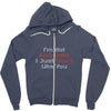 not antisocial Zipper Hoodie