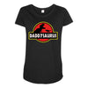 Daddysaurus Jurassic Park Maternity Scoop Neck T-shirt