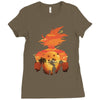 beautiful sunset Ladies Fitted T-Shirt