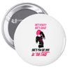 she's beauty she's grage she's punch you in the face Pin-back button