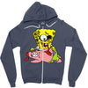 zombie spongebob Zipper Hoodie
