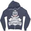 I Am Bulldog Actually In A Very Commited Relationship Zipper Hoodie