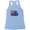 this girl loves pizza Racerback Tank