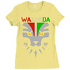 redesignsideas for the flag of wakanda Ladies Fitted T-Shirt