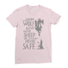 thrones wolf Ladies Fitted T-Shirt