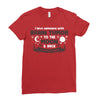 I Love Someone with Brain Tumor to The Moon and Back to Infinity and B Ladies Fitted T-Shirt