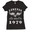 legends are born in 1979 hoodie 7 Ladies Fitted T-Shirt
