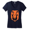 cursed fox Women's V-Neck T-Shirt