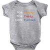 mommy daddy harrison baby name Baby Bodysuit