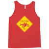 motorcycle caution sign Tank Top