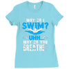 why do i swim why do you breath Ladies Fitted T-Shirt