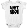 not ok baseball Baby Onesie