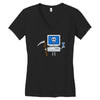 blue screen of death Women's V-Neck T-Shirt