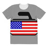 usa curling All Over Women's T-shirt