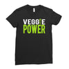 veggie power! Ladies Fitted T-Shirt